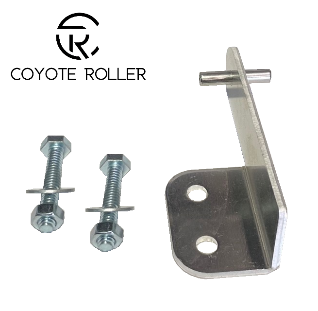 Wood Dog Ear Mounting Bracket and Hardware for Coyote Roller