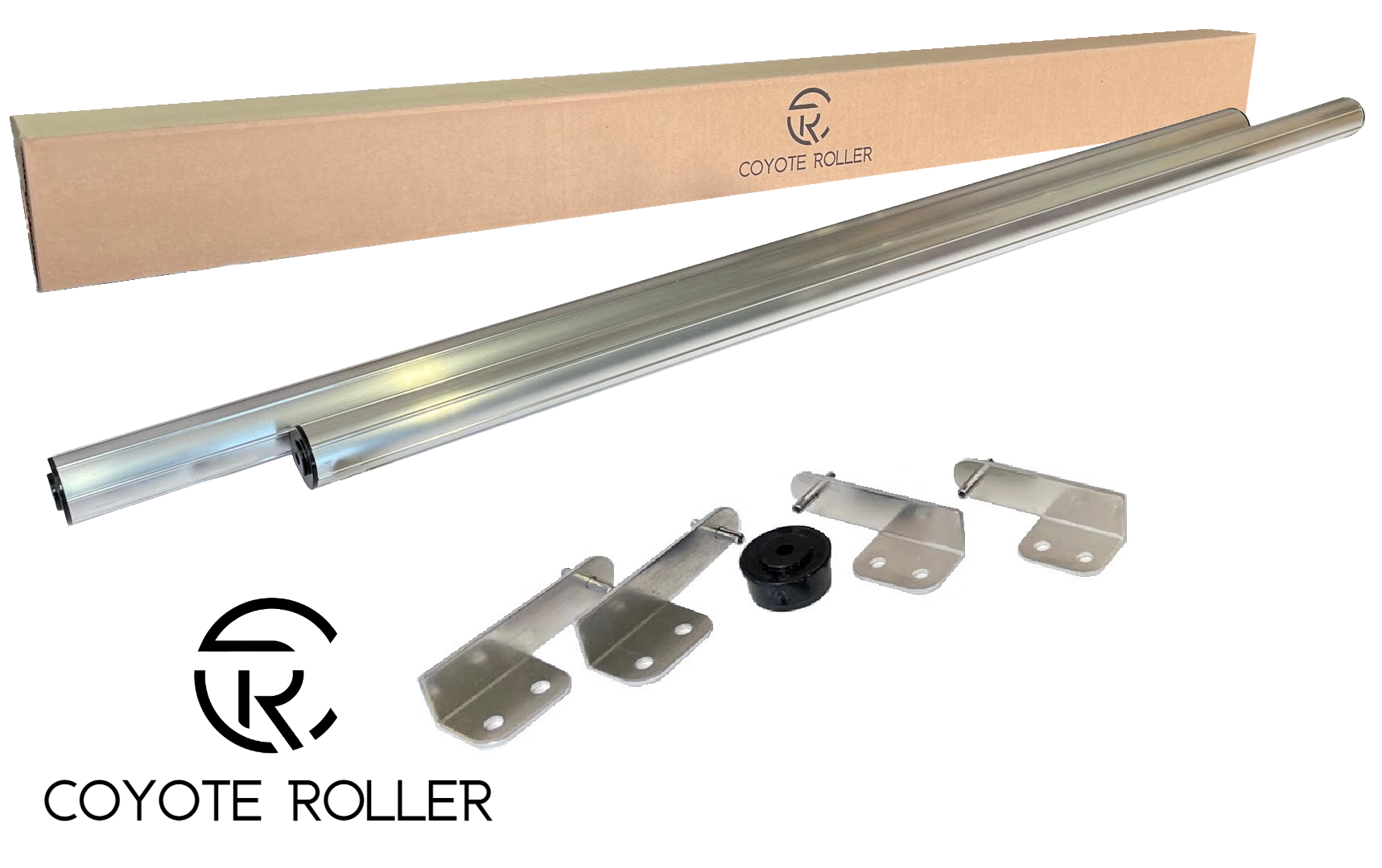 4 Foot Fence Coyote Roller Kit- <br> 1 Rollers, 2 Brackets