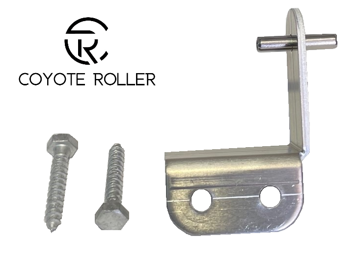 Wood Flat Top (WITH TOP RAIL) Mounting Bracket and Hardware for Coyote Roller