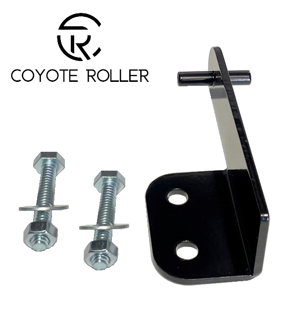 Wood Dog Ear Mounting Bracket and Hardware for Coyote Roller